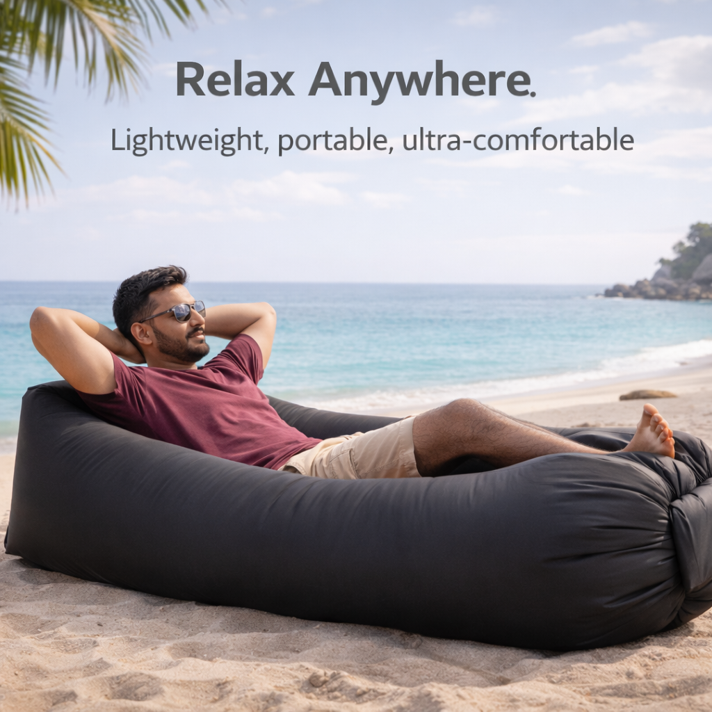 Averin® Pump-Free Inflatable Lounger